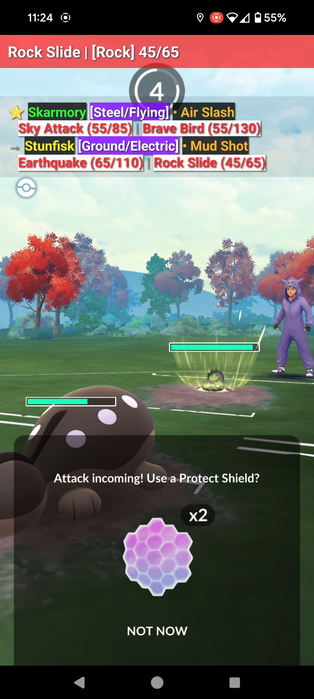 Battle overlay example